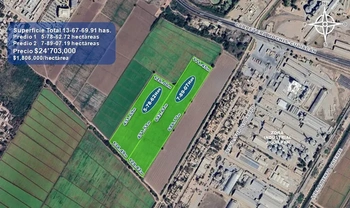 9_2922 | 13.67 HECTAREAS Ejido Jiquilpan en Los Mochis, Sinaloa. Uso agrícola, industrial o para desarrollo habitacional. | Angulo Bienes Raíces